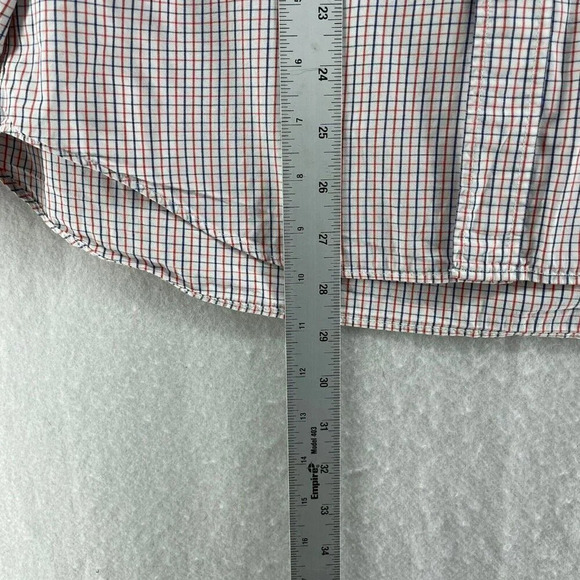 J.Crew Button-Down Shirt Men's Sz S Blue Red Windowpane Collared Chest Pocket - Picture 5 of 11